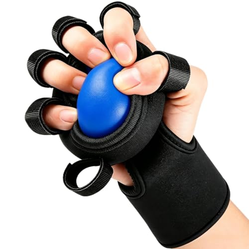 Hand Exercise Balls Finger Muscle Trainer Tool | Hand Strengthening Gear for Weightlifting Office Rock Climbing Home Fitness Gym Outdoor Workout - color: Blue