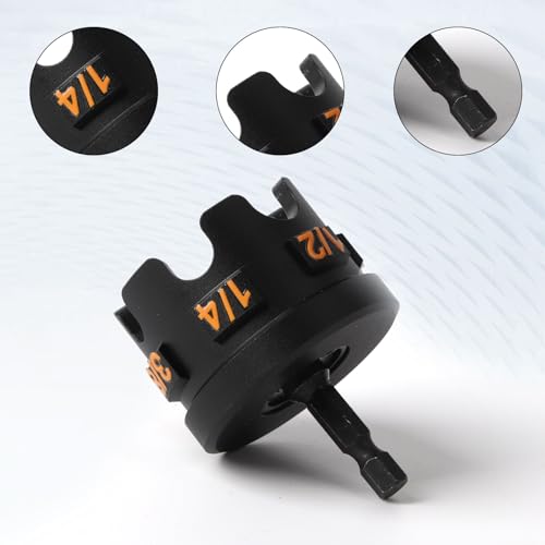Nut Zipper Drill Attachment for Fast Nut and Bolt Removal, Nut Zipper Drill Attachment for Impact Drills, Nut Zipper Tool for 1/4", 3/8", and 1/2" Threaded Rods (Aluminum alloy) - color: Black1