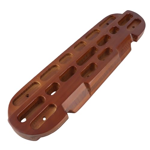 Naroote Wooden Hangboard, Climbing Fingerboard for Grip Strengthening & Pull Up Training, Various Lengths & Depths of Finger Holds for Comfort & Safety