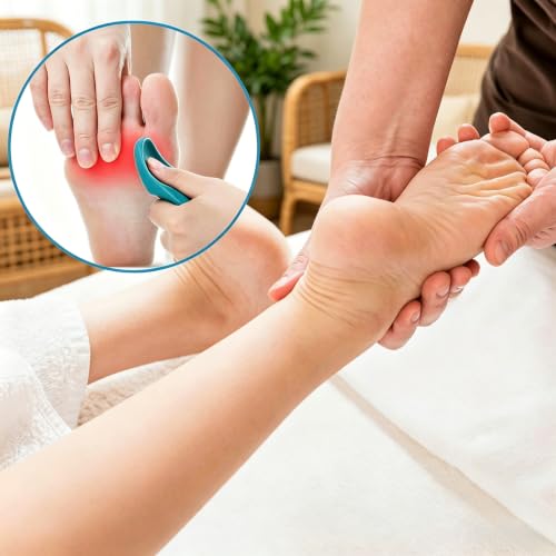 2 Pcs Handheld Trigger Point Massage Tool, Dual Deep Tissue Muscle Release Massager for Forearm, Thigh, Calf, Shoulder, Arm, Portable Manual Myofascial Release Tool for Workout Recovery
