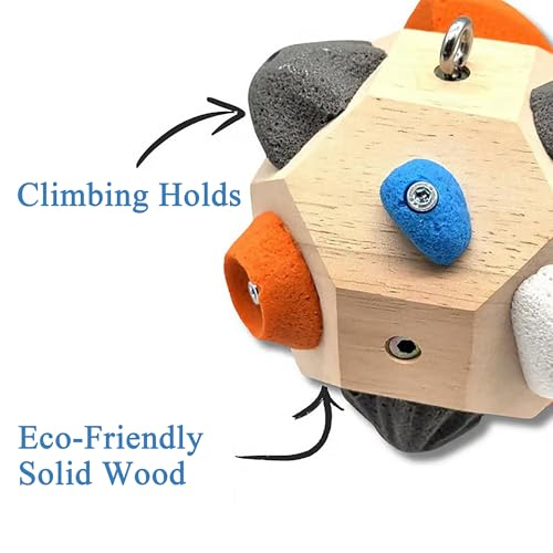 Handcrafted Boulder Block - Build Strength and Precision, 3D Climbing Ball for Strength Training, Simulated Rock Wall Holds, Portable Rock Climbing Gear, Gifts for Rocks Climbers(2PCS) - size: 2PCS