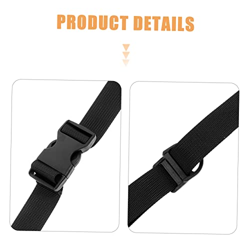 TOYANDONA 2Pcs Adjustable Webbing Cargo Straps with Quick Release Buckle Sturdy Fixed Rope for Securing Tents Yoga Mats and Backpacks for Outdoor and Travel Use