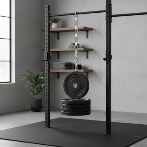 Weighted Dip Belt with Iron Chain for Pull Ups and Dips, Heavy Duty Strength Training Attachment (1 PC) - size: 11.81 x 0.98 x 0.39 in