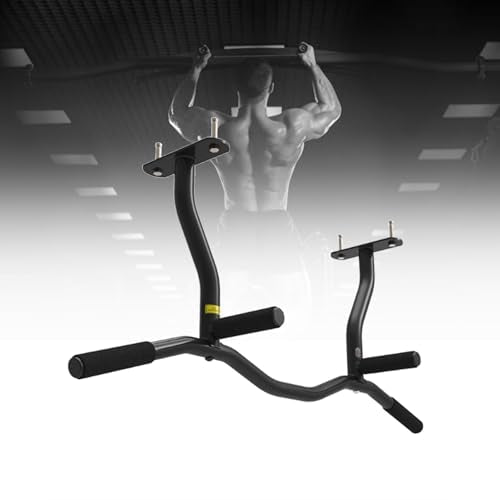 Joist Mount Pull Up Bar, Ceiling Mount Pull Up, Strength Training Pull-Up Bars, Bar with Multi-Grip Foam Grip, 40'' Wide, Pull Up Bar for Home Gym,Black-Bentrod - color: Black, size: Bentrod