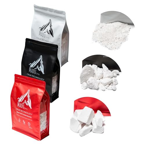 Crux Technology Sports Chalk for Rock Climbing 100% Magnesium Carbonate - style: Chunky Blocks