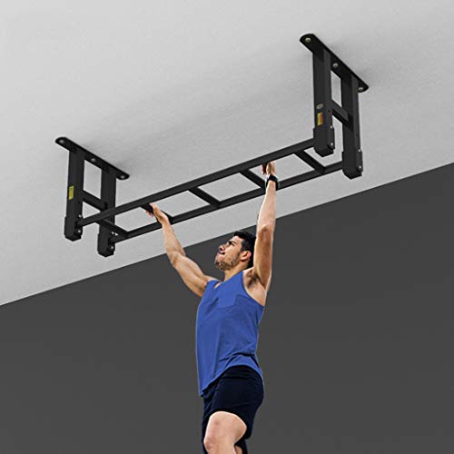 Pull-Up Bars Wall-Mounted Horizontal Bar Safe Fitness, Steel Indoor and Outdoor Climbing Frame, Multifunctional Strength Training Equipment, 2 Styles (Black Style1) - size: Style1