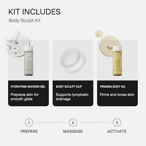 biotyspa 3-Step Body Sculpt Kit - Clinically Proven Anti-Cellulite Ritual with Silicone Cupping Tool, Firming Oil & Shower Gel - Visibly Smooths, Firms & Contours - 3pc Set, Made in Australia - size: 1 Ounce (Pack of 2)