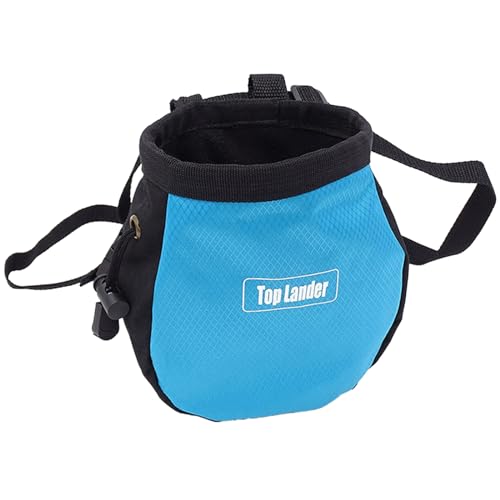 Rock Climbing Chalk Bag Drawstring Magnesia Pouch Bouldering Chalk Bucket Storage Bag for Weight Liftings, Gym, Climbing Magnesia Powder Hiking and Camping Accessories Portable Bouldering Bucket