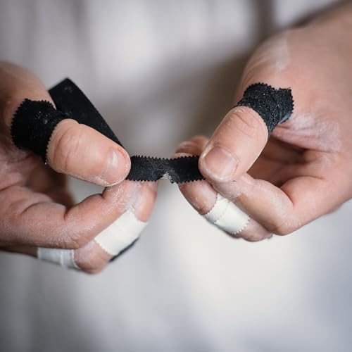 WARM BODY COLD MIND Athletic Finger Tape - 0.5inch x 33ft - Sport Tape for Fingers, Strong Hand Wrap for Crossfit, Weightlifting, Jiu Jitsu, Rock Climbing - color: 3 Rolls White (33ft)