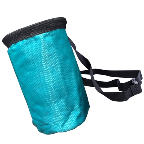 Rock Climbing Chalk Bag Talcum Powder Weightlifting Pouches Adjustable Drawstring Nonslip Storage Pouches Adjustable Drawstring Bag - color: Blue