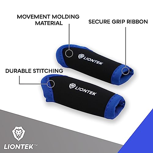 LIONTEK Single Finger Sleeve Pair - Sports Compression Finger Sleeve for BJJ, MMA, Basketball, Weight Lifting, and More - size: Small