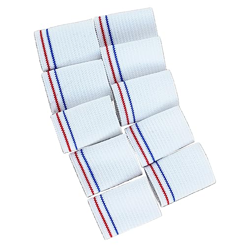 20pcs Nylon Finger Sleeves Breathable Protective Sports Guards for Basketball Volleyball Training White Knit Design for Joint Support and Injury Prevention