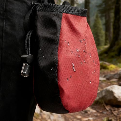 Chalk Bag for Rock Climbing Lightweight Leakproof Adjustable Pouch | Outdoor Bouldering Chalk Pouch for Outdoor Weight Lifting Training Mountaineering Climber Athlete Instructor