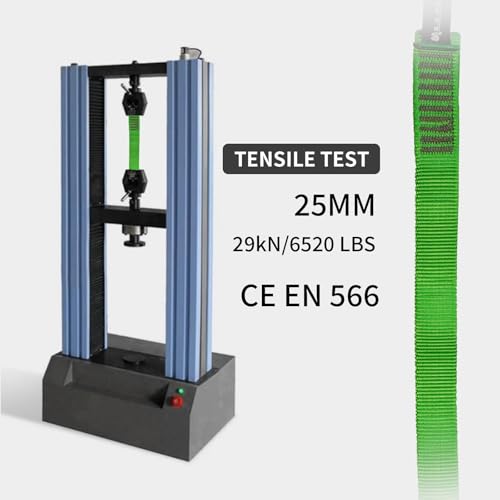 SEPEAK 25mm Nylon Tubular Webbing 1-Inch, 29kN/6520lbs, UIAA Certified Webbing Straps - color: Green, size: 150cm / 59inch | Pack of 3