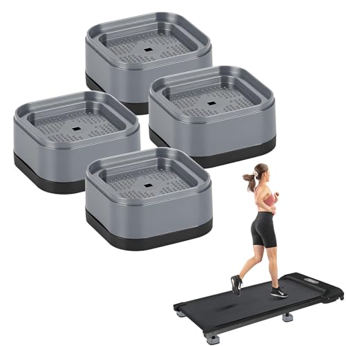 4-Pack Treadmill Incline Riser Blocks - color: Grey