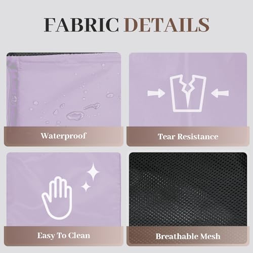 Beach Backpack with Wet Pocket Drawstring Mesh Beach Bag Waterproof Swimming Pool Backpack for Men and Women - color: Purple