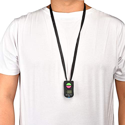 Electronic Tally Counter, Handheld Number Clicker with Lanyard, 4-Digital | Disc Golf/Baseball Pitch/Bus Driver/Fish/Crochet Row Count