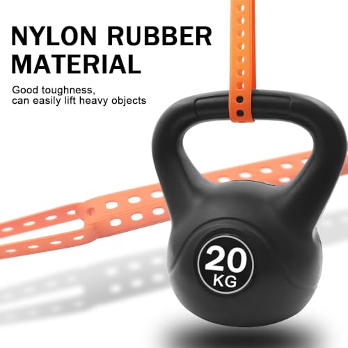 Utility Straps Pro (2-Pack) - Heavy-Duty 40lb Secure Straps for Bikes, Skis, Moto Gear, Tools & More - Freeze-Proof, Safety Orange (20in(50CM)) - color: 20in(50CM)