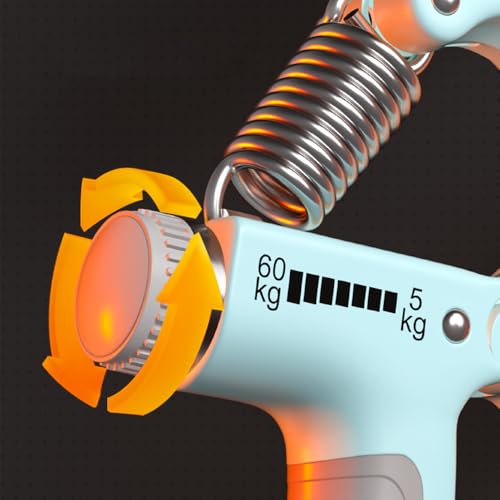 Adjustable Hand Grip Strengthener with Mechanical Counter, 11-132 Lbs (5-60kg) for Forearm & Hand Training – 1 Pack - color: Pink Mechanical Counter