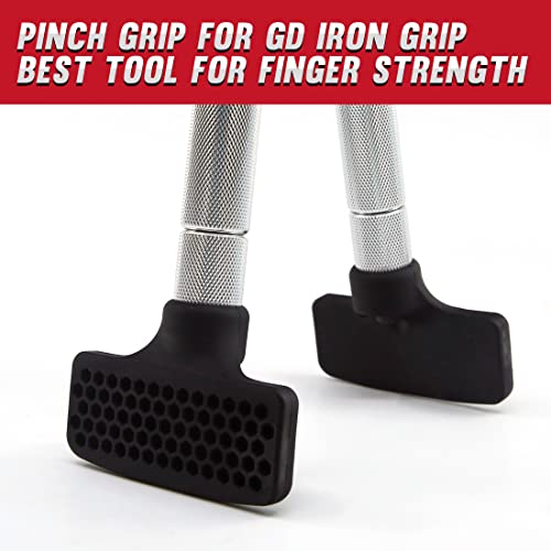 GD Pinch Grip trainer for GD IRON GRIP Strengthener finger thumb exerciser | Rock climbing, bouldering training equipment, Hand Gripper Accessory, Pinch Block train, Wrist Grip Strength attachment