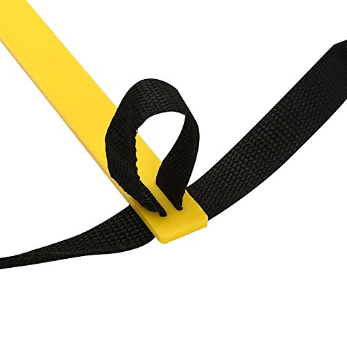 RiToEasysports Speed Training Agility Ladder PP and Nylon Speed Ladder 7 10 13 Rung Foldable Setup Footwork Coordination Training for Soccer Football Basketball Athletes - size: 5.5 meters 10 yuan