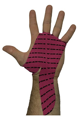 WOD&DONE Custom Hand Protection Athletic Tape Grips for Pullups, Functional Fitness, Gymnastics - color: Fuchsia, size: 20pairs