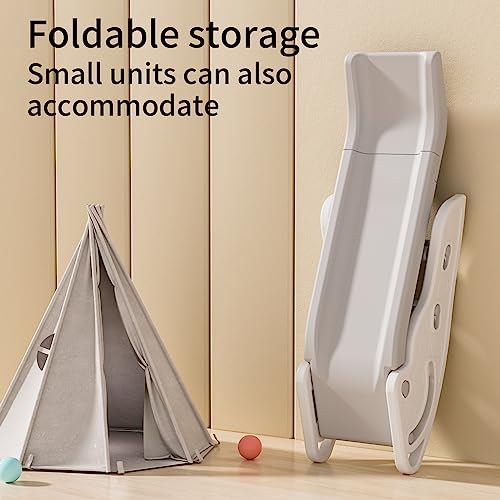 Toddler Slide Large Play Climber Slide PlaySet with Extra Long Slipping Slope Indoor Slide Kids Slide Toddler Playground Toddler Slide Outdoor Toys for Toddlers (White) - color: White