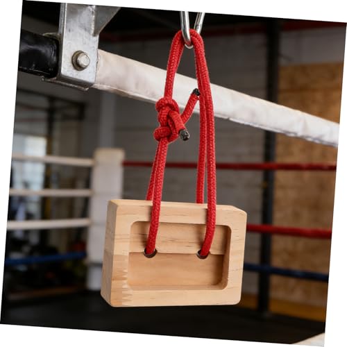 Toyvian 2pcs Portable Climbing Hangboards Wooden Fingerboard Training Board for Rock Climbing Training Indoor Use with Modular Design and Easy Installation