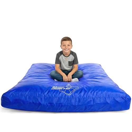 Skil-Care Crash Pads for Kids Sensory, High-Density Foam Crash Mat, Nylon | Water-Resistant Cover Crash Pads with Mesh Vents from 3x4ft to 8x8ft for Daily Use in Sensory Rooms, Schools, Clinics, Home - size: 6x8 Feet