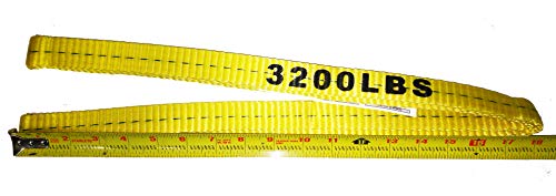 Everest C1150 1" x 3' Flat Endless Sling Yellow Lifting Sling for Construction, Lifting, Moving, Hoisting - Strap Heavy Duty - 1-Pack 3200lbs WLL