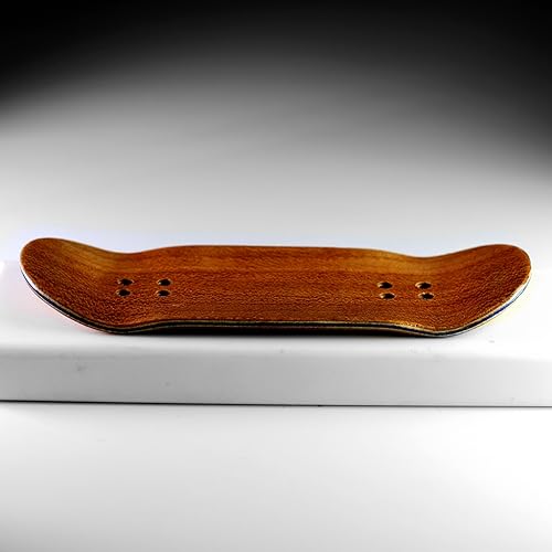 9.0 Fingerboards Deck (Jack Ma Same Style 5-Layer Maple Style “Fan Team) 99x34mm Brown Deck - color: Jack Ma Same Style "Fan Team Maker Festival" 98x35mm