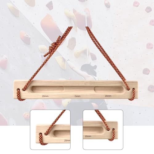 Yiju Climbing Training Workouts Climbers Finger Strength with Rope Portable Compact Hang Hold - color: 20mm 15mm 20mm