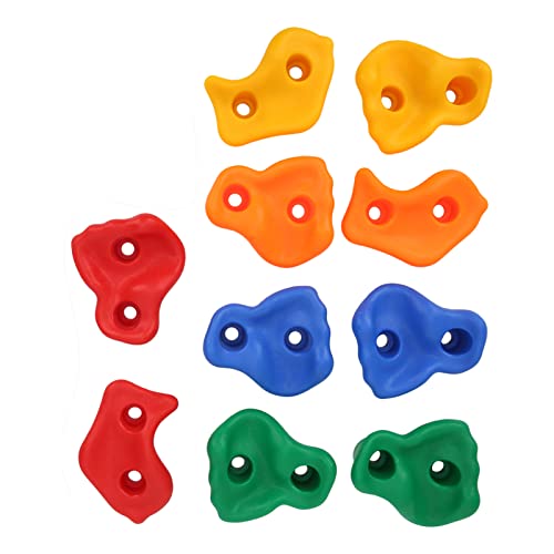 YOUTHINK Rock Climbing Holds Children's Climbing Holds Rock Climbing Holds Set of 10 for Kids with Hardware Easy Installation Climbing Sport Climbing