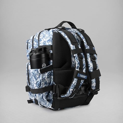 WOLFpak 35L Athletic Gym Backpack - Durable 1000D Waterproof Oxford Material with MOLLE Webbing, Laptop Pocket - color: Sailor's Curse