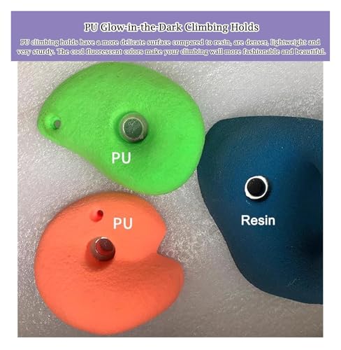 Climbing Kit,Climbing Holds, Set of 5 Screw-On Rock Climbing Holds, Random Style Climbing Grab Rocks, Home School Rock Climbing Wall(5pcs-Plank Installation) - size: 5pcs-Plank installation