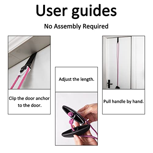 Shoulder Pulley Over The Door Physical Therapy System | Over-the-door exercise pulley designed for shoulder physical therapy exercises. - color: Pink
