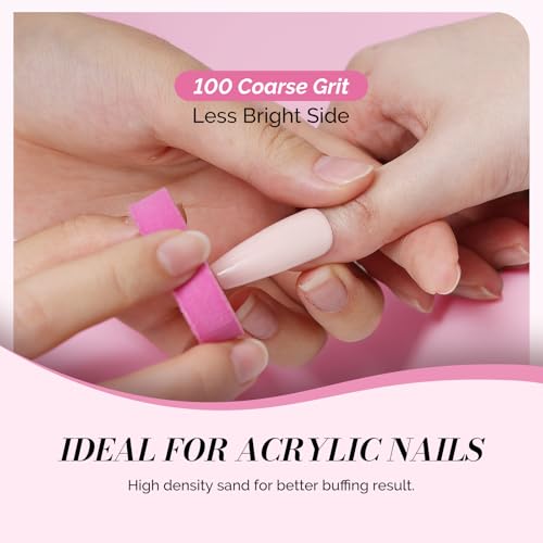 MelodySusie Heart Shape Mini Nail Buffer Block,100/180 Grit Double-Sided Sponge Nail File,Professional Nail Polishing Tools for Shaping and Smoothing,Suitable for Manicures and Pedicures,50 Pcs - size: Heart Shape 50Pcs