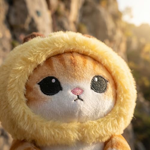 Cat Rock Climbing Chalk Bag, Fun Plush Animal Chalk Pouch with Drawstring, Adjustable Waist Belt for Indoor Outdoor Bouldering Sport Climbing - style: Small Bee Cat