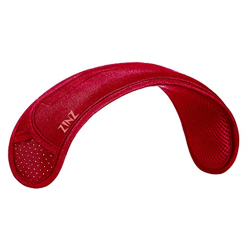 ZINZ Ultra Thick & Breathable Universal Shoulder Pad Cushion for Bag - Long & Comfort - color: Red