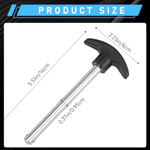 Weight Stack Pin Crescent-Shaped, Weight Machine Pin Pin Tensile 3/8 Inch Diameter 4.4 Inch Locking Space Weight Lifting Machine Pins for Home Gym Exercise Machine Accessories