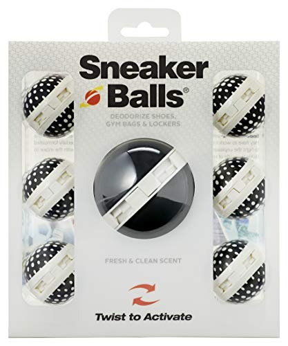 Sneaker Balls Odor-Fighting Shoe Fresheners, Eliminates Unpleasant Smells, Perfect For Sneakers, Gym Bags, Gear Bags, Drawers, Lockers, And More!, Powerball, 7 Pack - color: Powerball (Fresh & Clean), style: 6 Pack