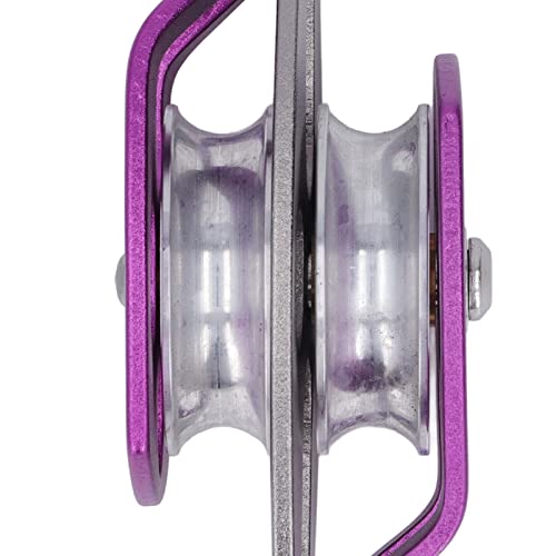 Climbing Pulley, Double Side Swing High-Strength Aluminum 360° Rotation for Rock Climbing, Construction, Aerial Work