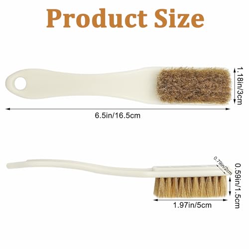 BLMHTWO 2PCS Climbing Brush, Sturdy Rock Climbing Brush with Thick Ultra Durable Boar's Hair Bristles Bouldering Brushes Climbing Chalk Brushes for Indoor Rock Outdoor Mountain