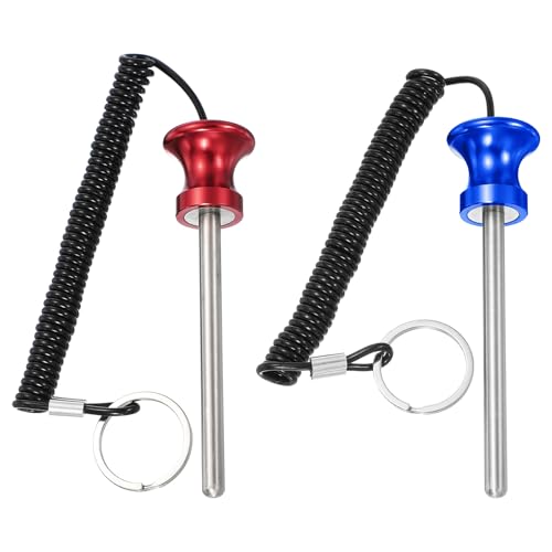 Weight Stack Pin, Weight Gym Pin Strength Training Equipment Replacement with Pull Rope for Commercial Home - color: Blue/Red, size: 0.3 x 3.9 Inch