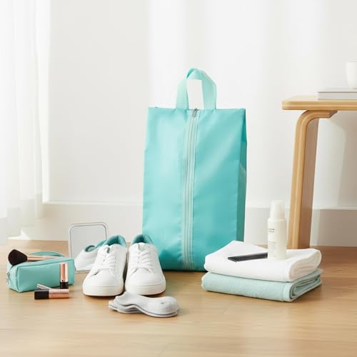 6pcs Portable Shoe Organizer, Travel Pouches with Zipper, Golf Shoe Bags, Clothes Bags, Soccer Cleats Bag Shoe Pouch for Gym, Waterproof, Odor-Resistant (Blue) | Golf Shoe Bags, Clothes Bags, Soccer Cleats Bag Shoe Pouch for Gym, Waterproof, Odor-Resistan