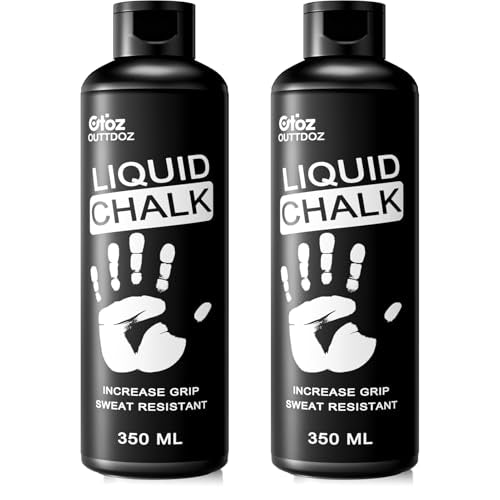 Liquid Chalk 2 oz & 12 oz, Mess-Free Gym Chalk for Lifting | Pro Grade, Quick-Drying Grip for Weightlifting, Gymnastics, Rock Climbing & Dancing - style: 12 oz - 2 Pack