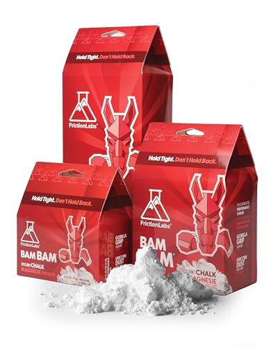 Friction Labs Premium Loose Climbing Chalk | High-Performance Hand Chalk with Superior Grip for Bouldering, Climbing, Long Lasting & Skin Friendly Powdered Chalk - size: 6 oz/170 g - Loose Chalk, style: Super Chunky Texture - Bam Bam