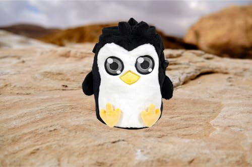 Chalk Bag for Rock Climbing - Cute Chalk Bag for Bouldering, Gym, Indoor & Outdoor Climbing with Adjustable Belt, Brush Holder & Carabiner - style: Penguin
