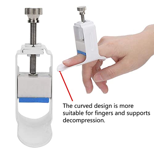 Watris Veiyi Finger Joint Straightener for Finger Pain Easy Pressing Splint | Finger Joint Extension Splint, Finger Fixed Rehabilitation, White Average Size Hand Injury Joint Support Pressing Device
