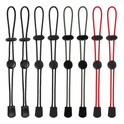 8 Pack Backpack Hiking Stick Holders, Backpack Accessories Gear Bungee Straps, Climbing Stick Holder Elastic Rope Fasteners Lanyard Fixing Buckle for Trekking Pole Walking Camping Equipment (4 Colors)